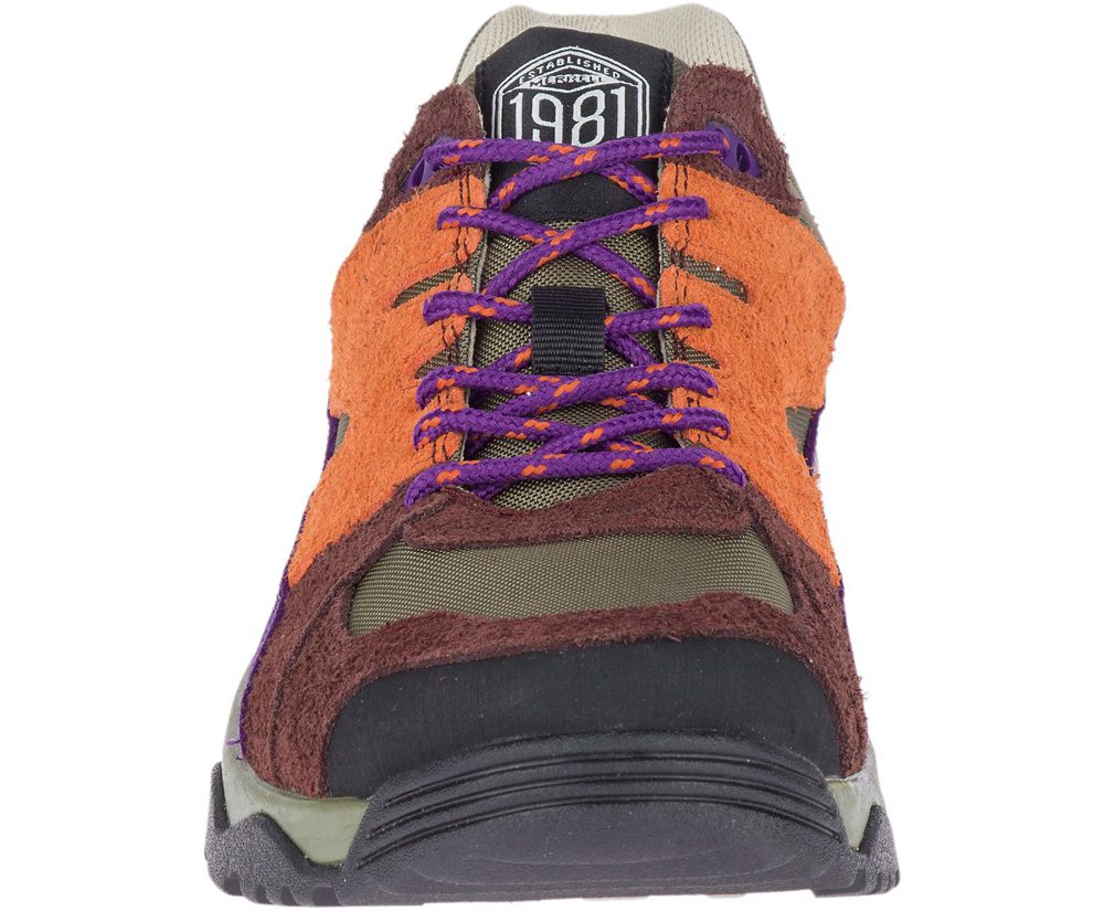 Merrell Sneakers Brown/Orange - Boulder Range - Mens 38ATYIHPS